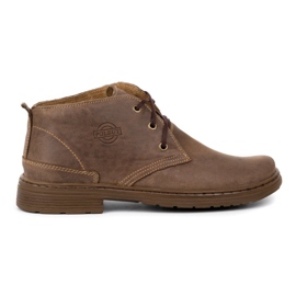 Polbut Botas de cuero para hombre 191D marrón