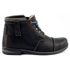 Olivier Botas de invierno para hombre botas de nieve 120 Negro