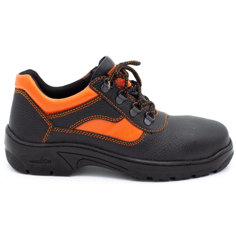 ŁUKPOL Zapatos cortos de trabajo para hombre con puntera negro