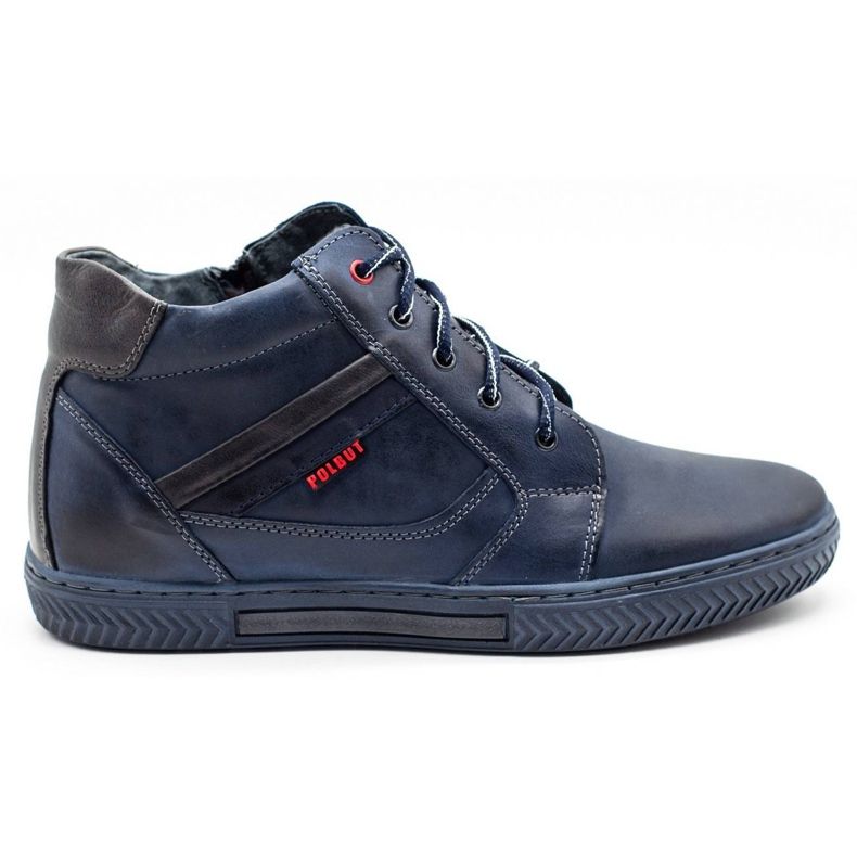 Polbut Zapatos de invierno para hombre J47S azul marino