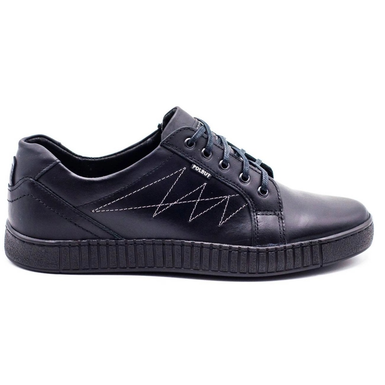 Polbut Zapatos casual de hombre J66 negro con plateado plata multicolor