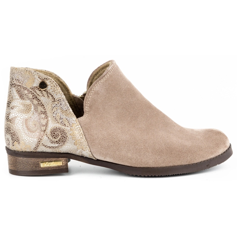 Olivier Cómodas botas de mujer Silvia beige