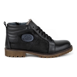 Mario Pala 865MP botas de invierno de hombre negro