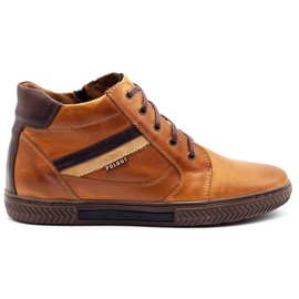Polbut Zapatos de invierno para hombre J47F rojo naranja