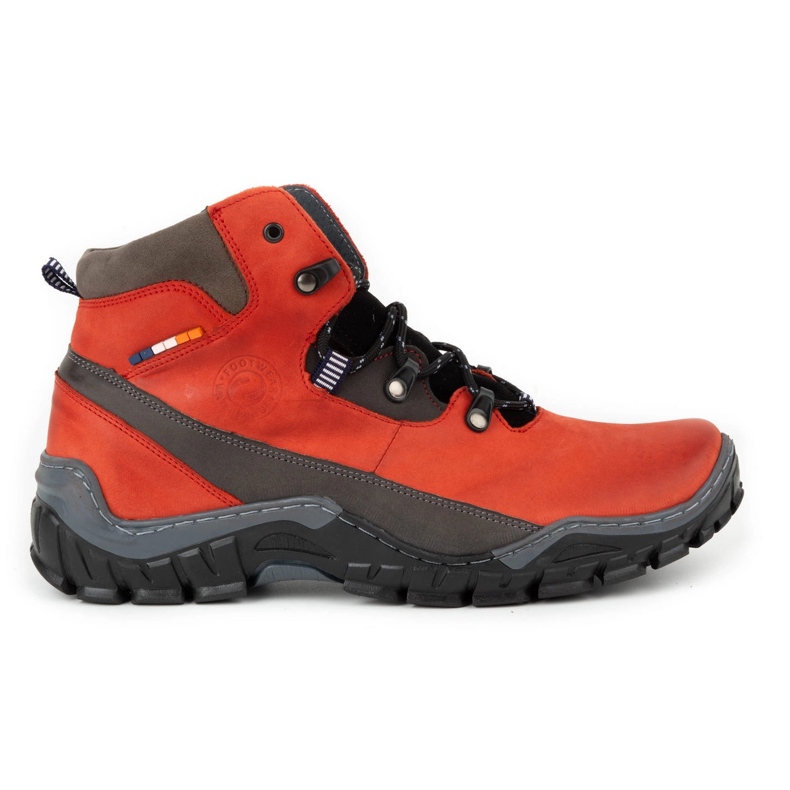 Olivier 134GT botas de invierno de hombre rojo