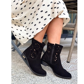 Olivier Cómodas botas negras de calado Alice negro Olivier Cómodas botas negras de calado Alice negro