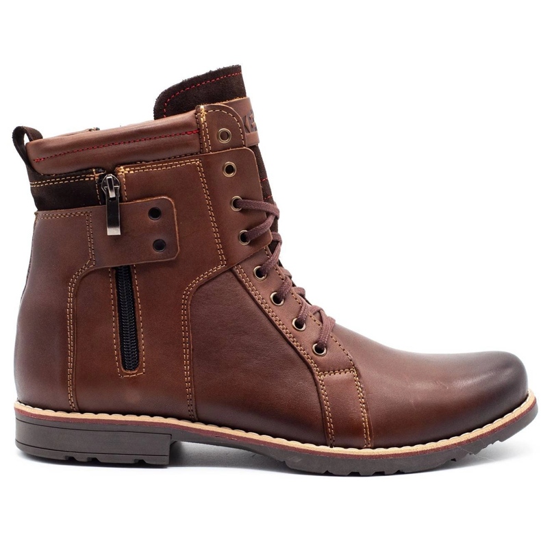 KENT Zapatos de invierno para hombre 237 marrón