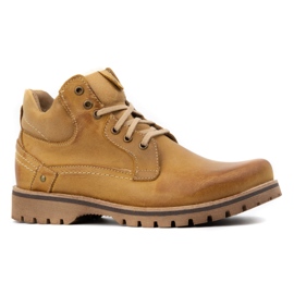 KOMODO Zapatos de hombre botas de nieve con aislamiento 885 camel marrón