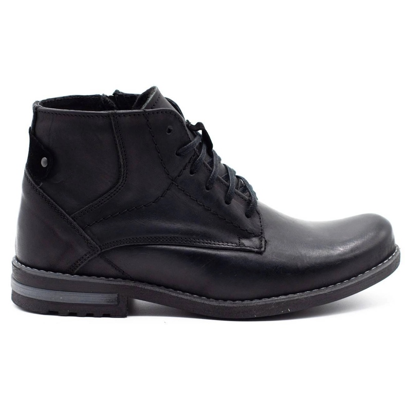 KOMODO Botas de invierno de hombre negro 731K