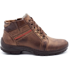 Mario Pala Zapatos de invierno para hombre 311MP marrón