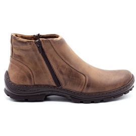 Mario Pala Botas de invierno de hombre marrón 300MP