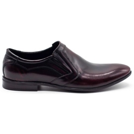 Lukas Zapatos sin cordones formales para hombre 284 cherry rojo