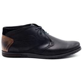 Polbut Zapatos negros de hombre con aislamiento C37F