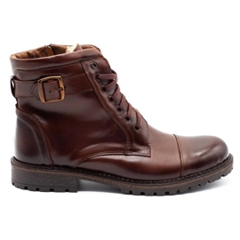 Mario Pala Botas de nieve 910MP para hombre marrón oscuro