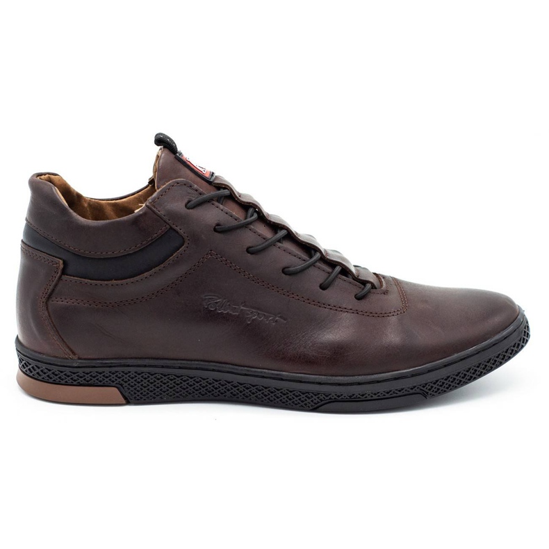 Polbut Zapatos de invierno para hombre K26F marrón oscuro