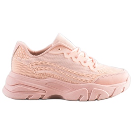 SHELOVET Zapatillas de deporte en polvo rosa