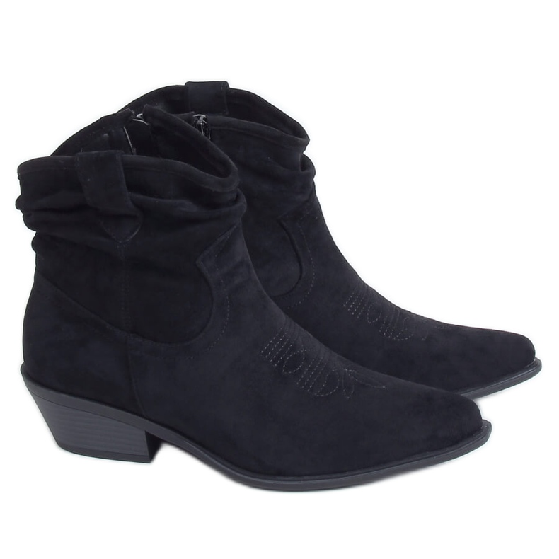 Botas vaqueras negras para mujer 99-65 Negro Botas vaqueras negras para mujer 99-65 Negro