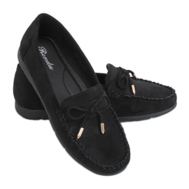 Mocasines de mujer negros RQ-2 Black Mocasines de mujer negros RQ-2 Black