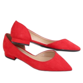 Bailarinas con corte rojo MM-593 Rojo