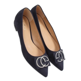 Bailarinas puntera azul marino almendra FM3107A D.BLUE
