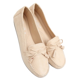 Mocasines beige de mujer XR-1R2 Beige