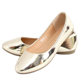 Bailarinas lacadas en oro 9988-60 Gold dorado