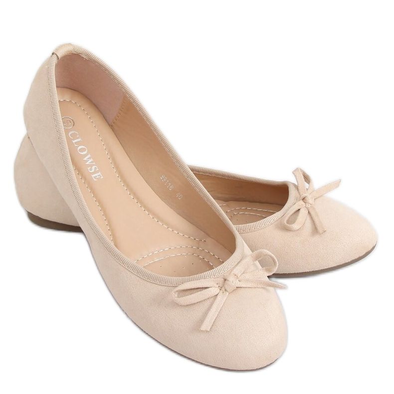 Bailarinas de ante beige 9F116 Beige