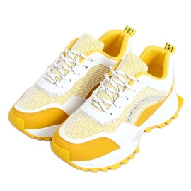 2008 Calzado deportivo amarillo y blanco