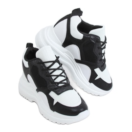 Deportivo cuña blanco y negro 3171 Negro