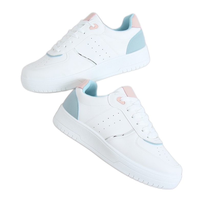 Zapatillas deportivas de mujer blancas BL218P Azul blanco Zapatillas deportivas de mujer blancas BL218P Azul blanco