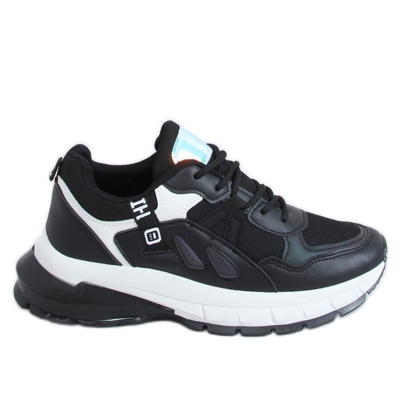 Zapatillas deportivas negras para mujer B0-553 Negra negro