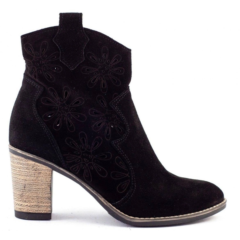 Olivier Tacones altos calados Lena negro