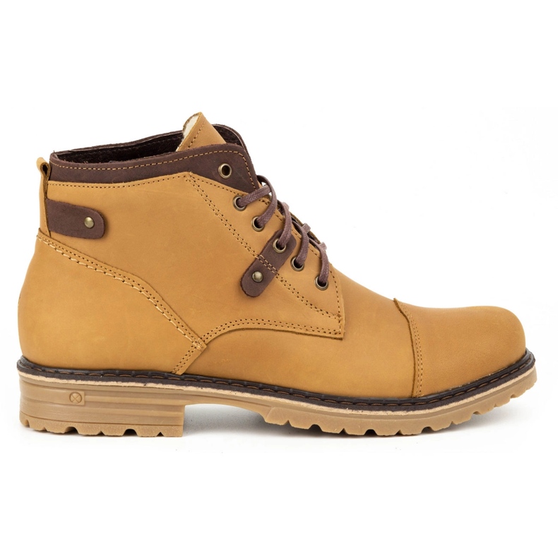 Polbut Zapatos de invierno hombre C15 rojo naranja