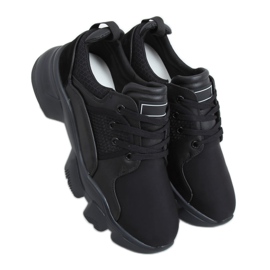 Zapatillas deportivas negras B0-192 Negra negro