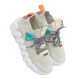 Zapatos deportivos beige NB387 de suela alta beige