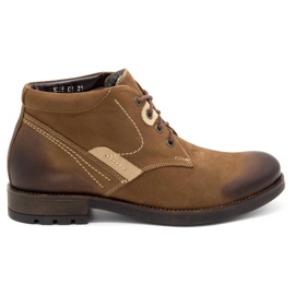 Olivier Zapatos de invierno para hombre 1028 marrón