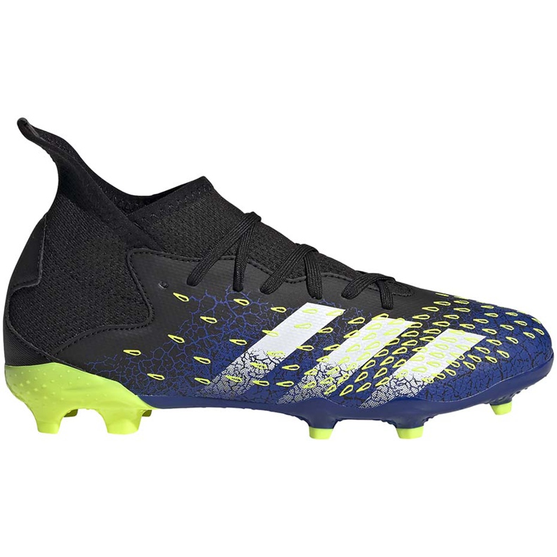 Botas de fútbol adidas Predator Freak.3 Fg Junior marino-verde FY0613 negro negro