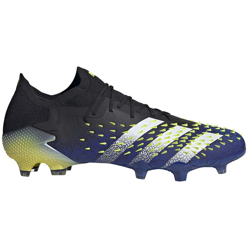 Botas de fútbol adidas Predator Freak.1 L Fg negro-azul-verde FY0745