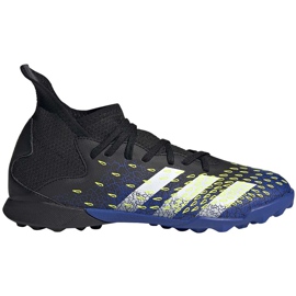 Botas de fútbol adidas Predator Freak.3 Tf Junior negras y azules FY0624 negro negro