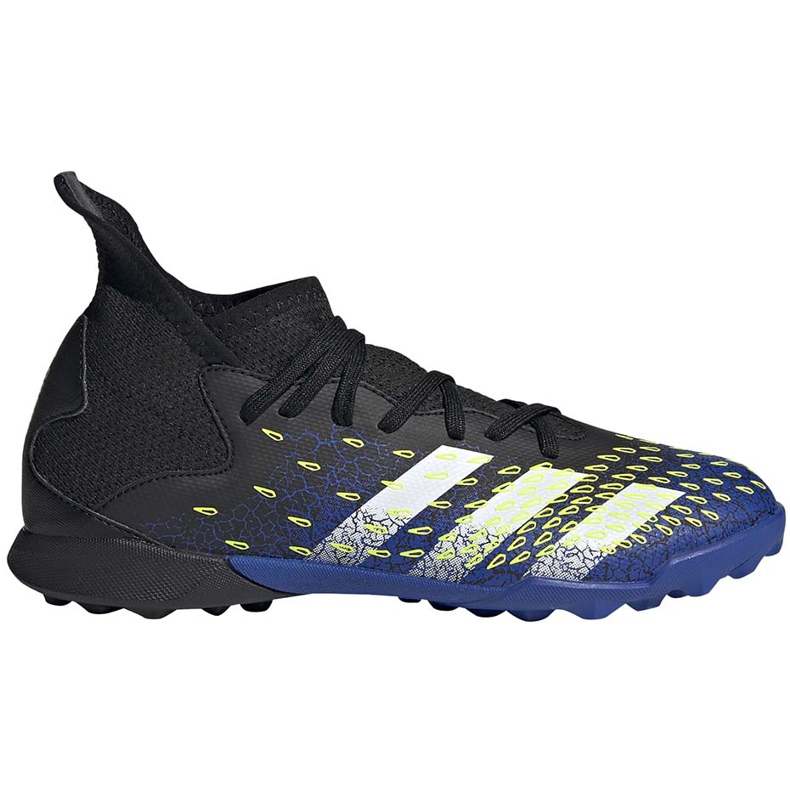Botas de fútbol adidas Predator Freak.3 Tf Junior negras y azules FY0624 negro negro