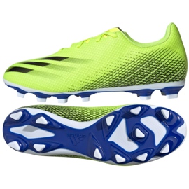 Botas de fútbol Adidas X Ghosted.4 FxG M FW6953 multicolor verde Botas de fútbol Adidas X Ghosted.4 FxG M FW6953 multicolor verde