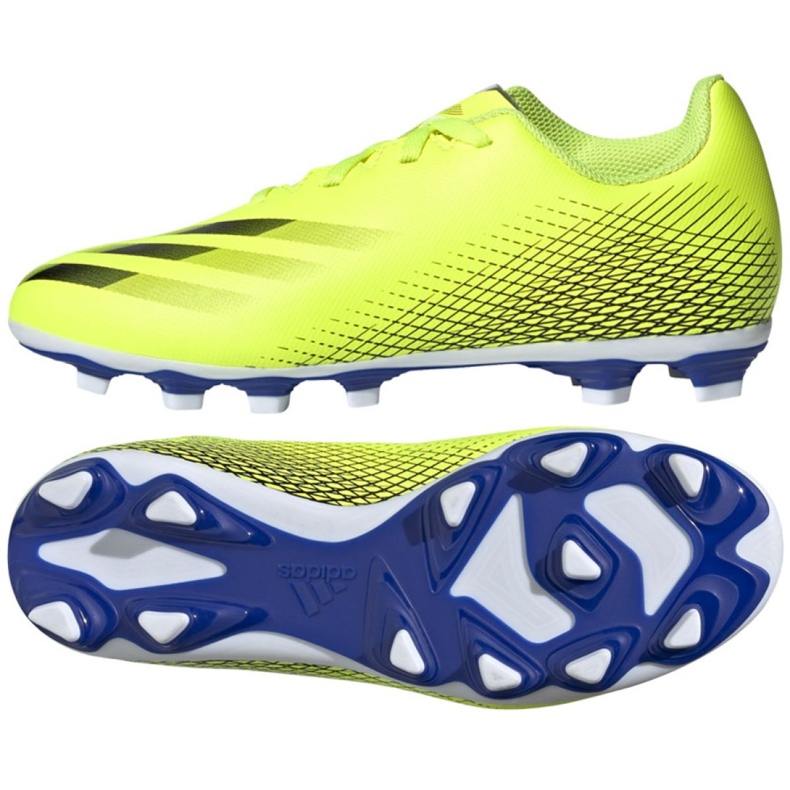 Botas de fútbol Adidas X Ghosted.4 FxG Jr FW6933 multicolor amarillo