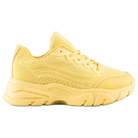SHELOVET Zapatillas Amarillas amarillo