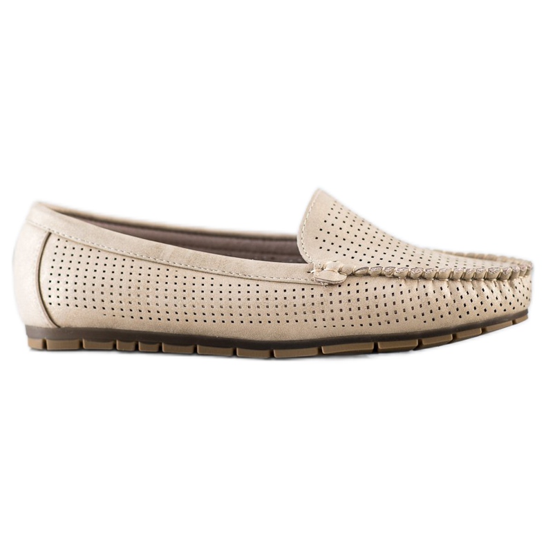 Kylie Mocasines casuales calados beige