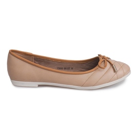 Bailarinas Con Lazo CS003 Beige
