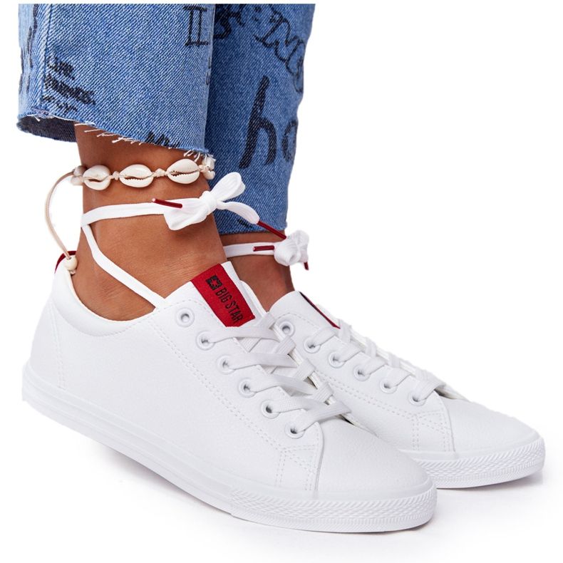 Zapatillas de Mujer Con Cinta Big Star DD274685 Blanco Zapatillas de Mujer Con Cinta Big Star DD274685 Blanco