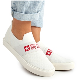 Zapatillas de mujer Slip-on Big Star FF274219 Blanco