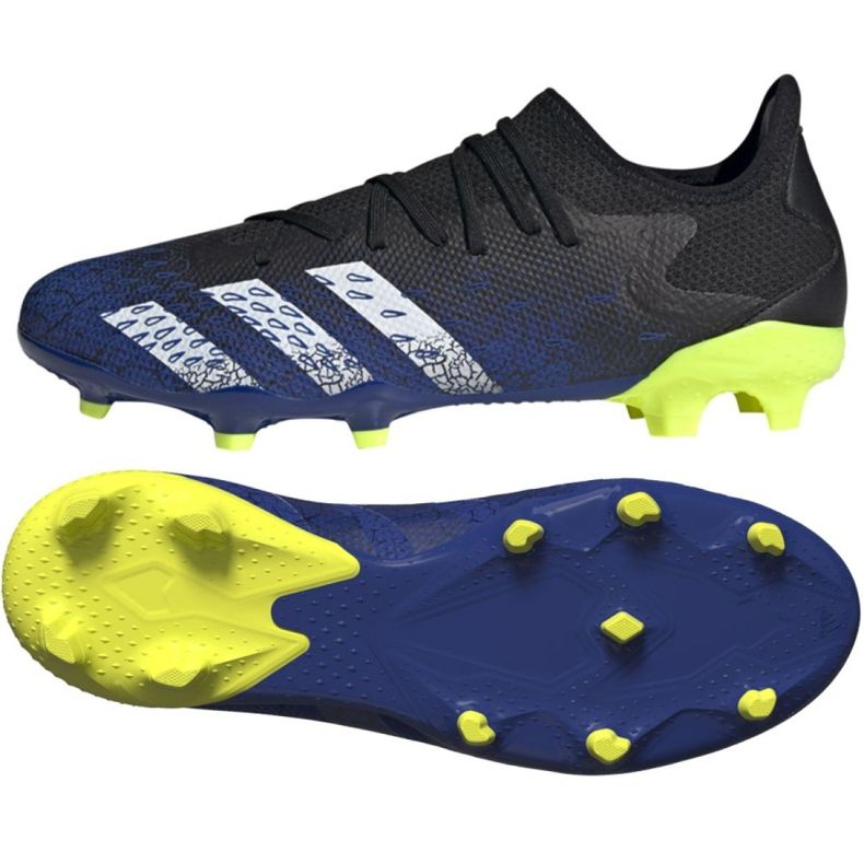 Botas de fútbol adidas Predator Freak.3 L Fg M FY0615 blanco, negro, real negro Botas de fútbol adidas Predator Freak.3 L Fg M FY0615 blanco, negro, real negro
