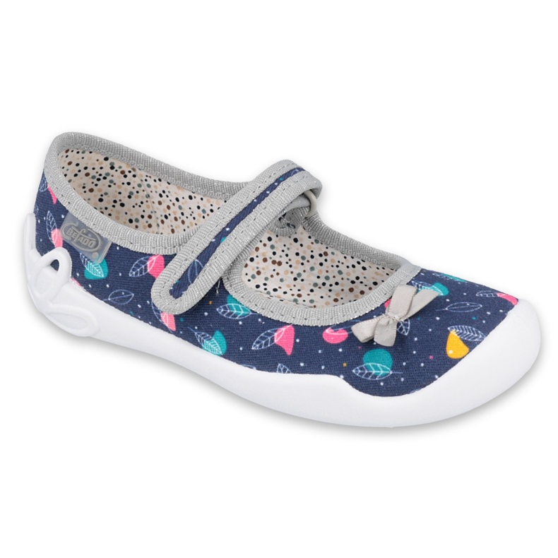 Calzado infantil befado 114X429 azul marino plata gris