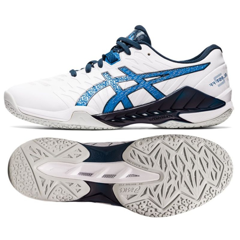 Zapatillas balonmano Asics Blast Ff 2 M 1071A044-101 multicolor blanco